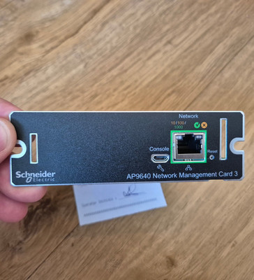 APC (Schneider Electric) AP9640 Network Management Card 3 (NMC3) für APC USVs