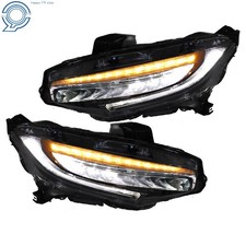 Led Headlights For Honda Civic 2016-2021 Led Drl Factory Headlamps Leftright