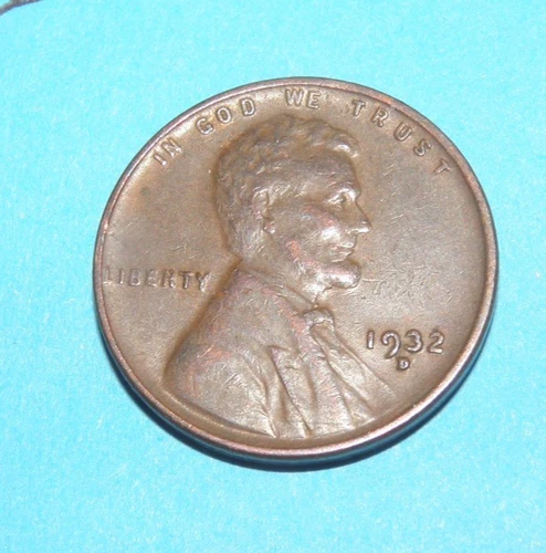 1932 D     EXTRA FINE LINCOLN  WHEAT  CENT #4