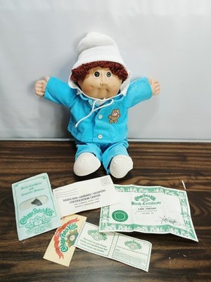1982 Link Vincent Cabbage Patch Doll w/C.P. Brand Clothing and Paperwork