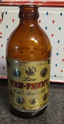 Ten Penny Stubby Beer Bottle Late 1970s RARE Nice Label Dartmouth, Nova Scotia - Image 1 of 4