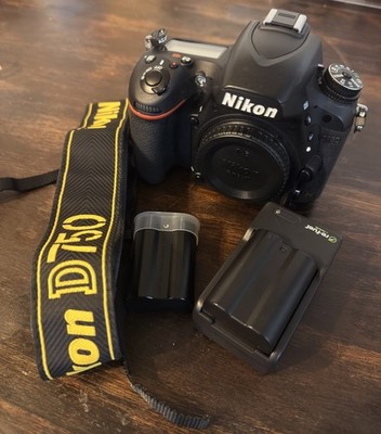 Nikon D750 24.3MP DSLR Camera Body w/ Strap & Battery Charger