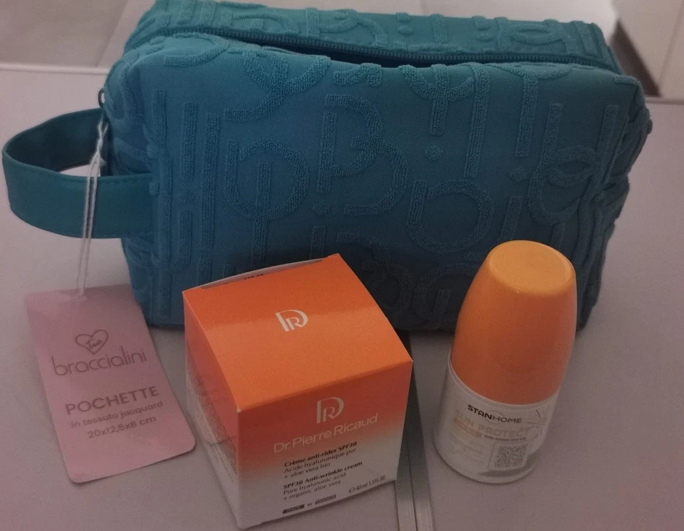 Crema Viso Spf Dr Pierre Ricaud + Crema Solare roll-on + pochette - Immagine 2 di 4