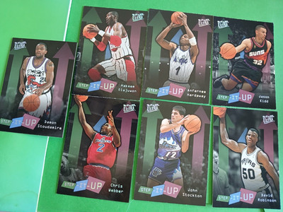 (7) Diff. - 1996/97 Fleer Ultra ''STEP-IT-UP'' cards w/DAVID ROBINSON