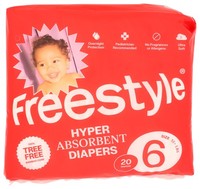 Freestyle Baby Diapers Size 6 Hyper Absorbent 20 Diaper Ct