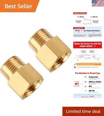 1/2'' NPT Male to Female Brass Fittings for Versatile Plumbing Solutions