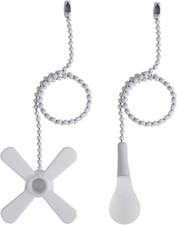 Ceiling Fan Pull Chain, 2Pcs 3Mm Diameter Beaded Ball Fan Pull Chain, 13.6 Inche