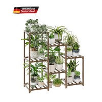 PflanzenstäNder Baumarkt Pflanzenregal 7 Etagen Indoor Outdoor Braun Holz