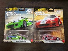 Hot Wheels Premium Fast And Furious, Set Mazda RX-7 & Mitsubishi Eclipse CHASE