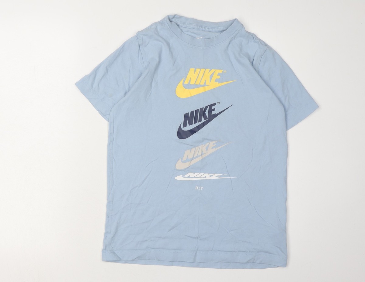 Nike Boys Blue Graphic T-Shirt L Casual Sportswear