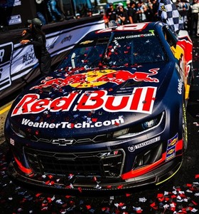 NASCAR SVG Shane Van Gisbergen 2025 Sonoma Race Win Victory Lane Confetti REAL