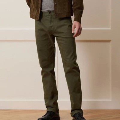 NWT Todd Snyder Slim 5 Pocket Twill Jean - Size 28/32 - Olive