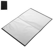  Black Portfolio Folder Binder with Sleeves Clear Page Document Protector
