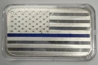 Thin Blue Line Police 1 oz .999 Silver Bar - A962