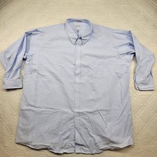 ARROW Dover Oxford long steeve blue dress shirt size Tall 22 35/36