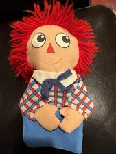 Vintage Main Street Toy Company Raggedy Andy Hand Puppet.