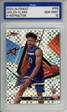 2023-24 TOPPS FINEST X-REFRACTOR JAYLEN CLARK ROOKIE RC TCGS GEM MINT 10