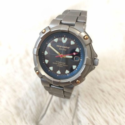 Citizen Eco-Drive Titanium Watch Solar Analog Unisex wrist 17cm/6.7in