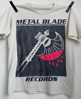 Remake Metal Blade Records 90s Retro Style White T shirt Short sleeve S-5XL