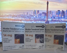 Habitrol Step 2 Nicotine 14mg Transdermal System Patch Lot Of 3, 42 Tot Patches