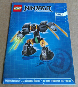 LEGO Instruction Booklets Ninjago Thunder Raider #70723/1-70723/2 Manuals ONLY!