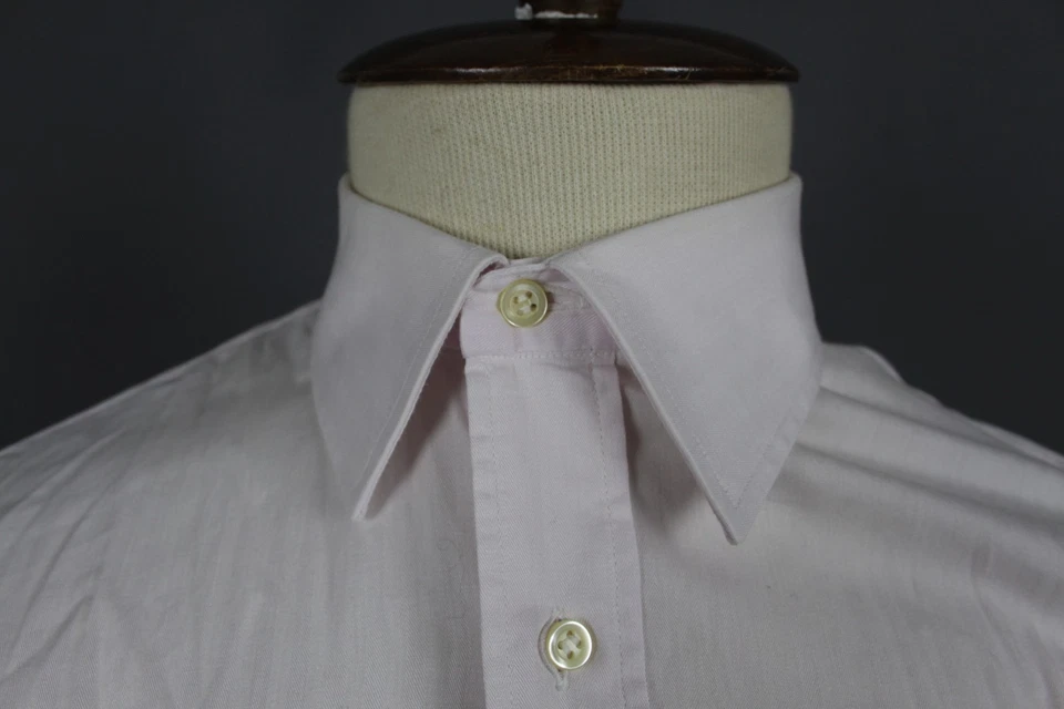 Camisa vintage Burberrys London rosa claro manga larga abotonada talla 41/16 Foto 4 de 4