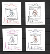 Republic of Congo 1963 blocks John F. Kennedy MNH **