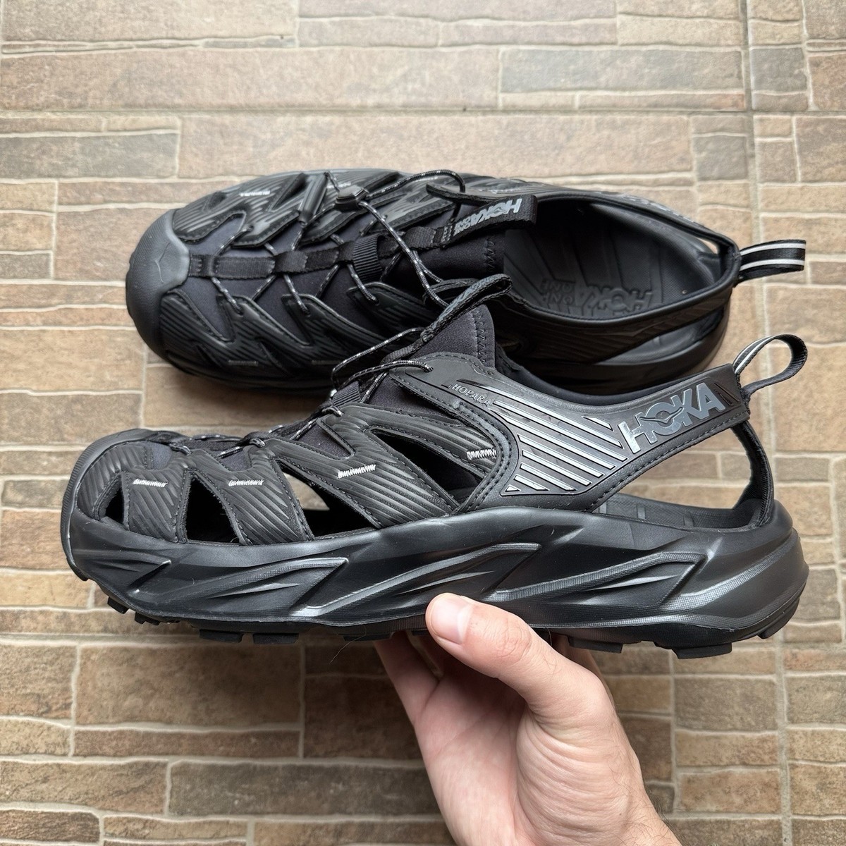 HOKA スポーツサンダル ブラック　HOKA ONE ONE HOPARA HOKA ONEONE ホカ ホパラ2 メンズ HOPARA 2 1147650 サンダル