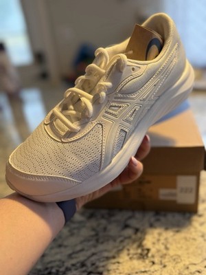 ASICS Contend 9 GS White/Glacier Grey Unisex Women 7.5 Sneakers kids US 6 EU 39