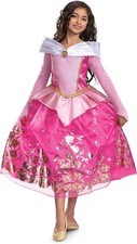 Aurora Deluxe Disney Princess Fairy Tale Fancy Dress Up Halloween Child Costume
