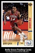1991-92 Upper Deck Rickey Green #112b Philadelphia 76ers NBA Basketball