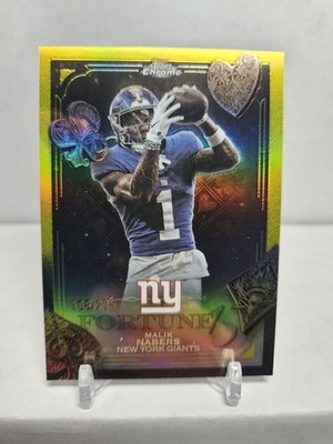 2025 Topps Chrome Fortune 15 - Malik Nabers Yellow /275 - New York Giants