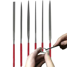 Needle File Set 6 Pcs Tempered Hardened Steel 140 mm jewelry hand craft Use