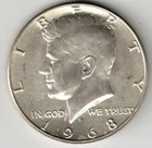 1968-D Kennedy 40% Silver Half Dollar
