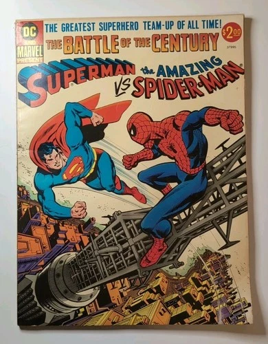 The Battle Of The Century Superman Vs The Amazing Spiderman 1976 Oversized Comic