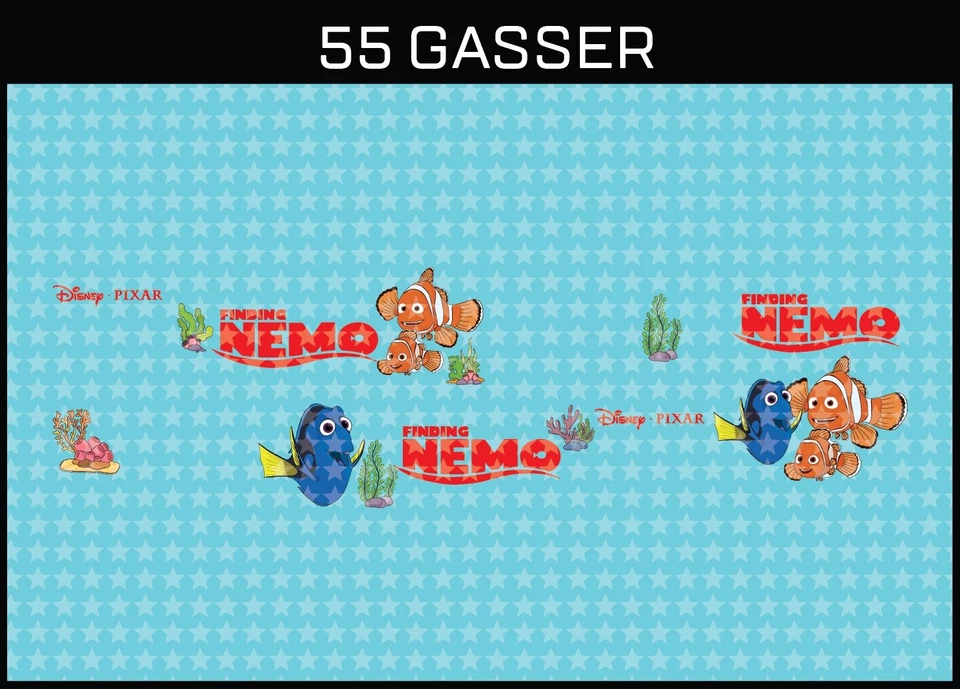 HotWheels(1/64), 55 Gasser "Finding Nemo" Waterslide, Printed White First,Decals - Image 4 of 4