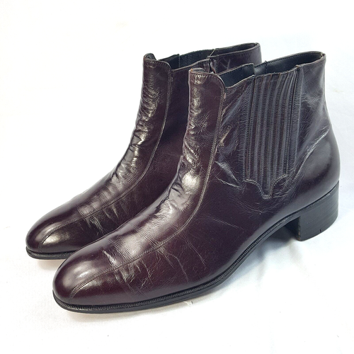 Florsheim Royal Imperial Vintage 70s Beatle Style Boots Leather size 8.5 D