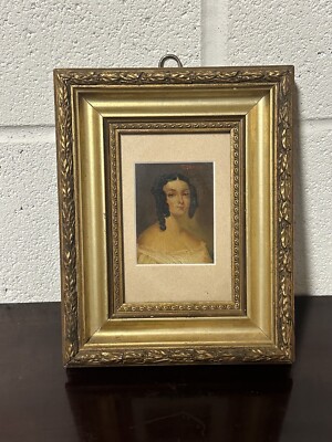 Schönes kleines gerahmtes und glasiertes Portrait Ölgemälde signiert T Jansen 1800