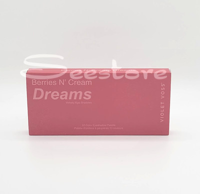 Violet Voss Berries N' Cream Dreams 10 Color Velvety Eye Shadows Palette NIB