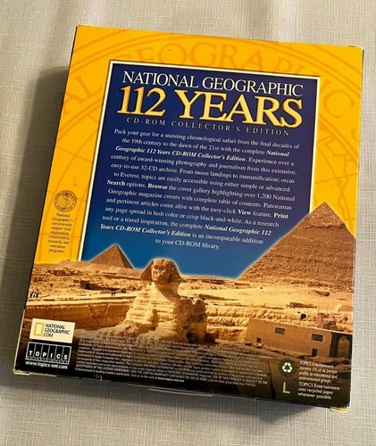 National Geographic 112 Years CD-ROM Collector's Edition UNOPENED - Picture 3 of 7