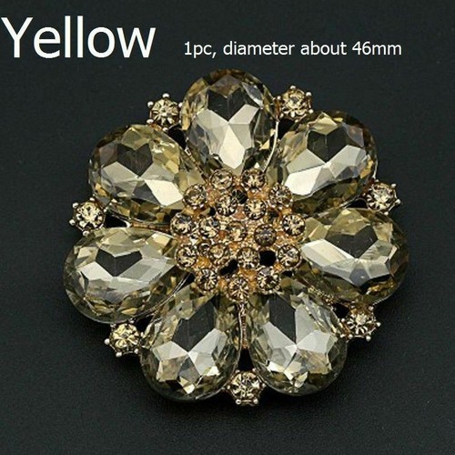 1PC Crystal Diamante Flower Buttons DIY Sewing Fasteners Accessory Shiny Fashion - Picture 11 of 15