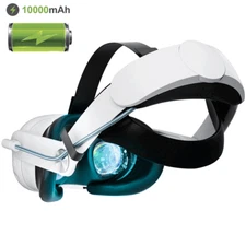New For Meta Quest 3 VR Headset with 10000mAh Battery Pack Elite Head Strap Band