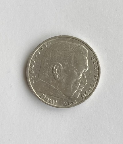Deutsches Reich 1936 - 5 Reichsmark Hindenburg A Silbermünze