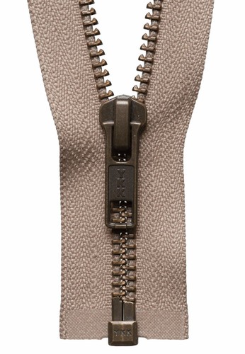Strong YKK Antique Brass Metal Tooth Open End Zip. Use with Heavy Weight Fabrics - Picture 10 of 13