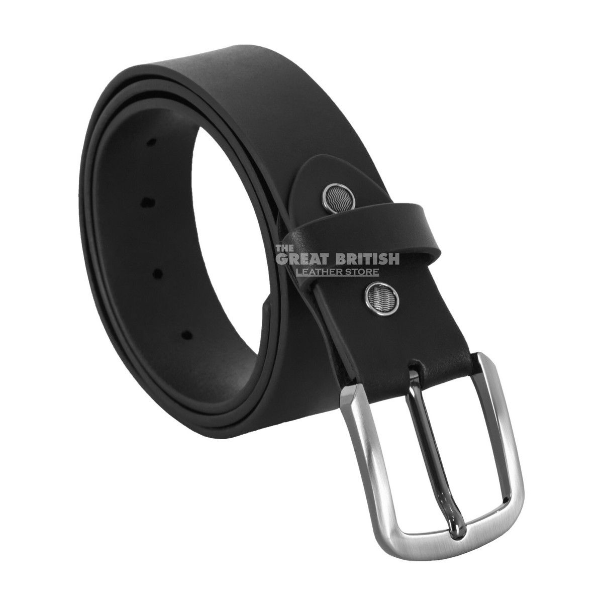 Men's Genuine Real Leather Black Matt Belt 100% Soft Cowhide Men's Genuine Real Leather Black Matt Belt 100% Soft Cowhide