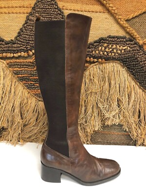 Anne Klein Womens Leather Knee High Fashion Boots 6 M