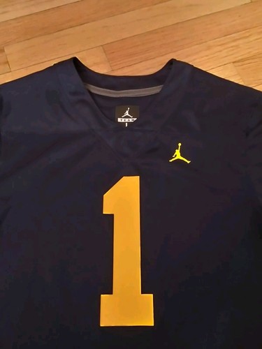 Michigan Wolverines NCAA Jordan Dri-Fit Boys Football Jersey Size L - Picture 3 of 9