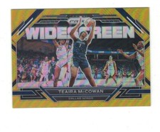 TEAIRA McCOWAN 2023 Panini Prizm WNBA GOLD REFRACTOR #8/10 WIDESCREEN SP Wings