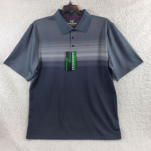 Cinch Polo Shirt Arenaflex Gray Mens XXL 2XL Golf Western Ranch Chore NWT
