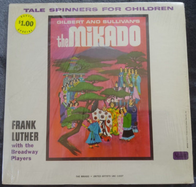 GILBERT & SULLIVAN'S THE MIKADO ~ TALE SPINNERS FOR KIDS ~ LP 1963 ~ NM/EX